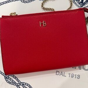 Henri Bendel Miss Bendel Pouch in Red with Chain